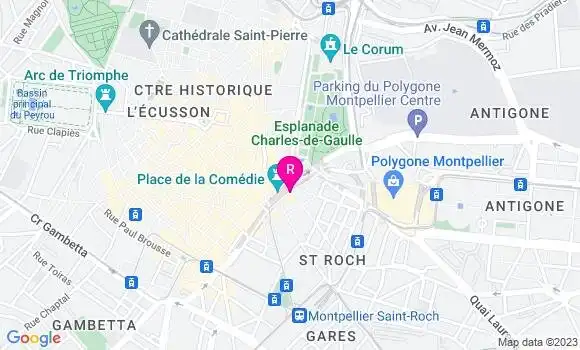 Localisation Restaurant Bar Grand Café Riche