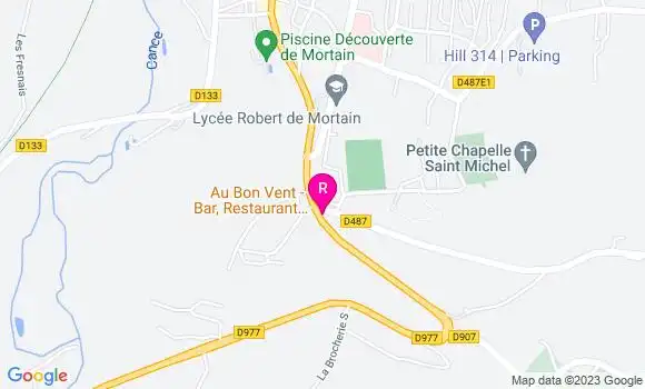 Localisation Brasserie Au Bon Vent