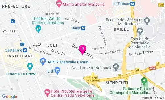 Localisation Restaurant  Une Table en Provence