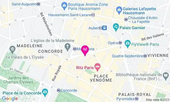Localisation Restaurant  Le Madeleine 7