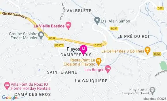 Localisation Restaurant  Le Melissan