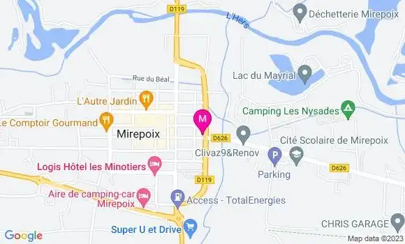 Localisation Brasserie du Rumat