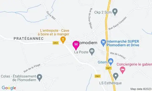 Localisation Auberge des Glazicks