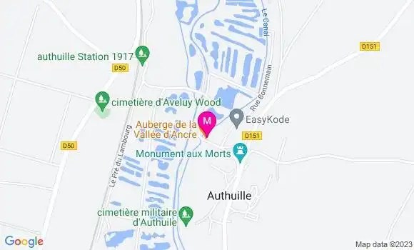 Localisation Auberge de la Vallée d