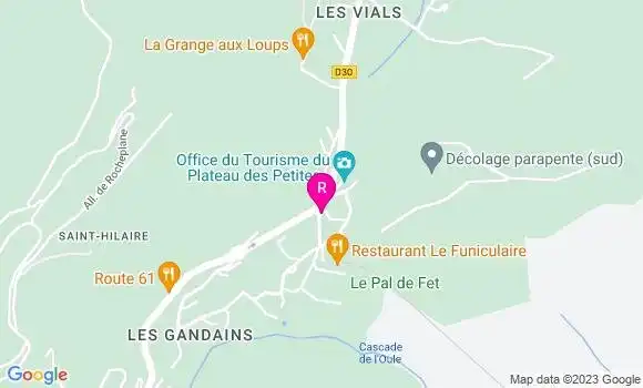 Localisation Restaurant  Le Funiculaire