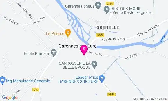 Localisation Restaurant Bar Au Garennes