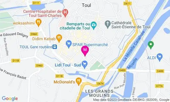 Localisation Brasserie Le Commerce