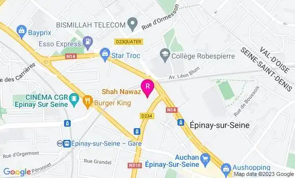 Localisation Restaurant  Shah Nawaz
