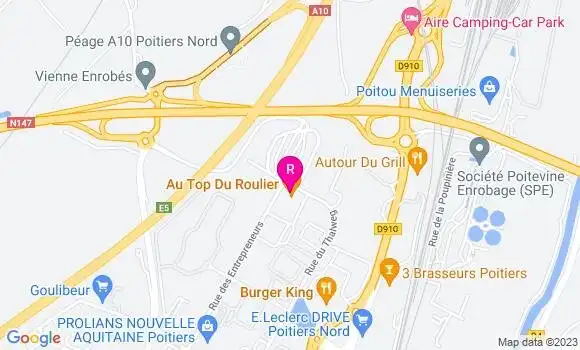 Localisation Restaurant  Au Top du Roulier