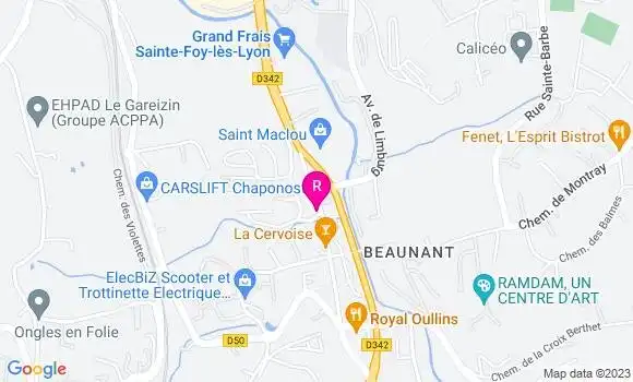 Localisation Restaurant  Le Pot des Gones