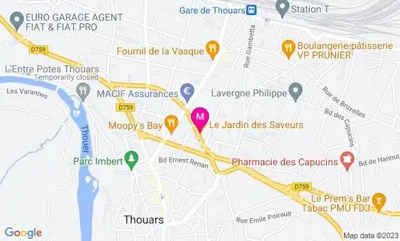 Localisation Restaurant  Le Jardin des Saveurs