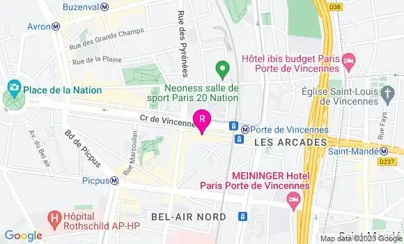 Localisation Restaurant  Saint Maurice