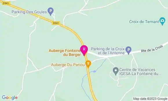 Localisation Auberge Fontaine du Berger
