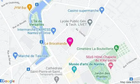 Localisation Restaurant  Le Brocéliande