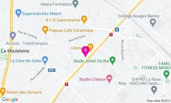 Localisation Restaurant  Guérino