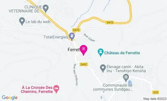 Localisation Restaurant  Le Caveau Saint Bernard