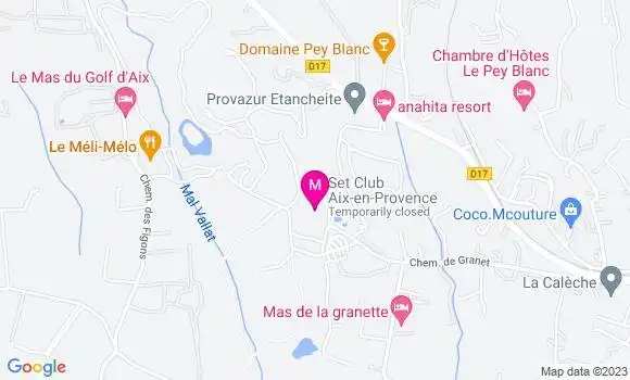 Localisation Restaurant  Set Club