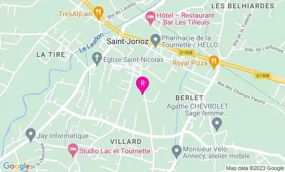 Localisation Restaurant  Le Lanfonnet