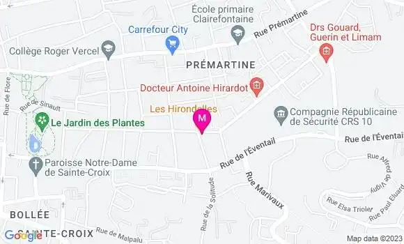 Localisation Restaurant  Les Hirondelles