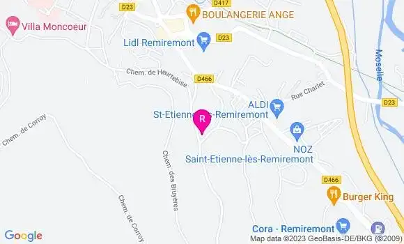 Localisation Restaurant  Le Clos Heurtebise