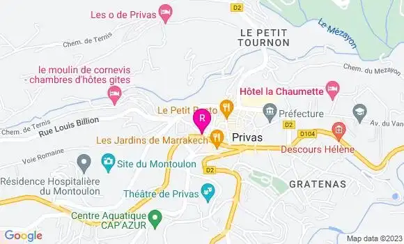 Localisation Brasserie Le Saint Louis