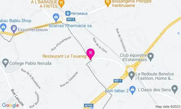 Localisation Restaurant  Le Touareg
