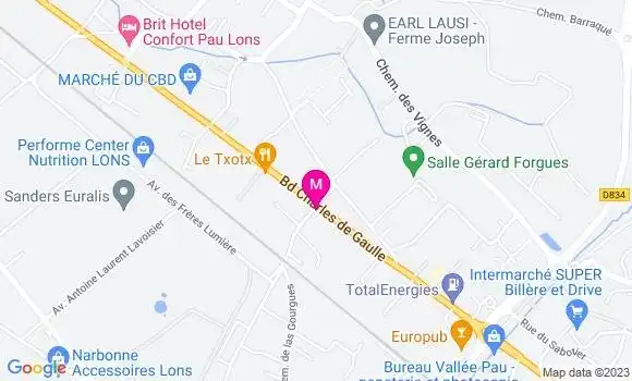 Localisation Restaurant  Le Resto