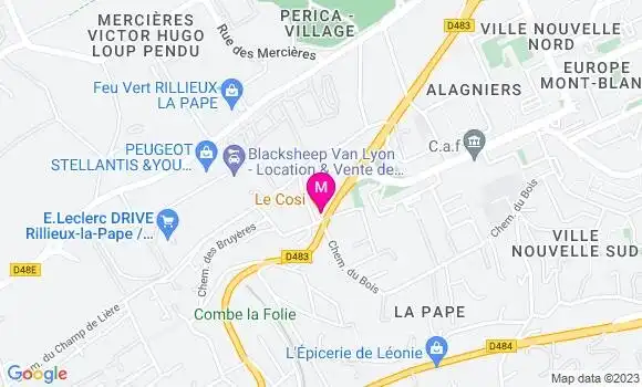 Localisation Restaurant  Le Cosi