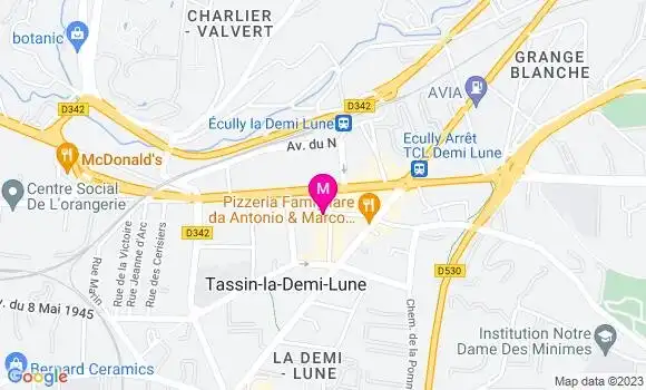 Localisation Brasserie Les Tuileries
