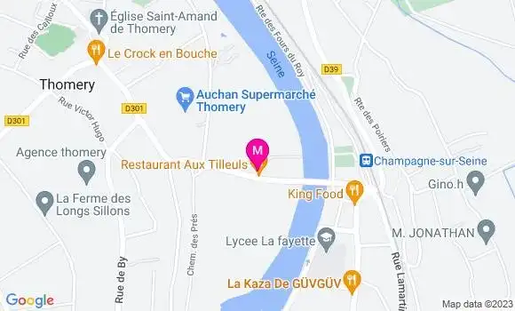 Localisation Restaurant  Aux Tilleuls