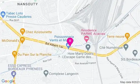 Localisation Restaurant  La Fabrique