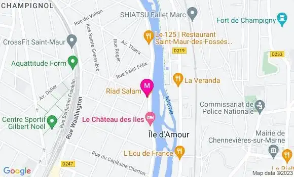 Localisation Restaurant  Riad Salam
