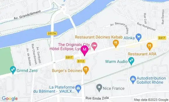Localisation Restaurant Asiatique Voile de Chine