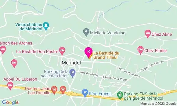 Localisation Restaurant  La Bastide du Grand Tilleul