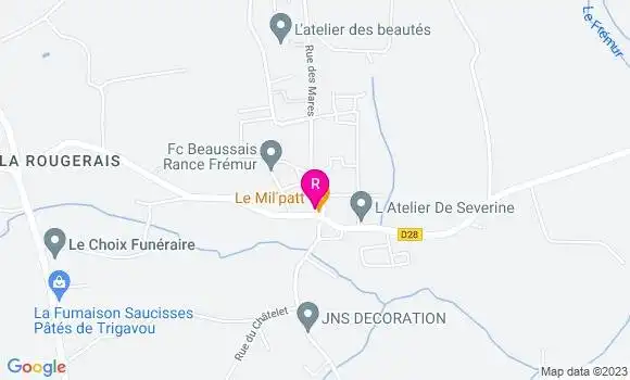 Localisation Restaurant  Le Mil Patt
