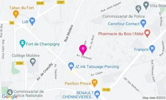 Localisation Restaurant Bar Le Cis