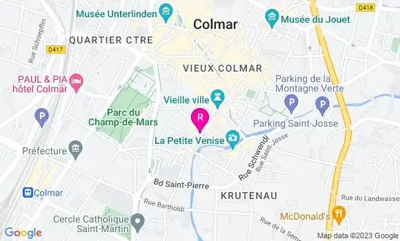 Localisation Restaurant  Le Zinc