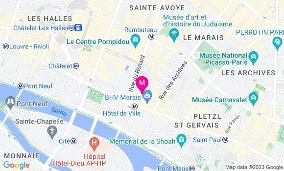 Localisation Restaurant  Le Troquet du Temple