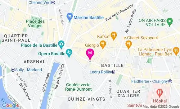 Localisation Brasserie Rosie
