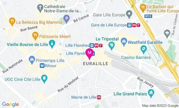 Localisation Brasserie Le Qg