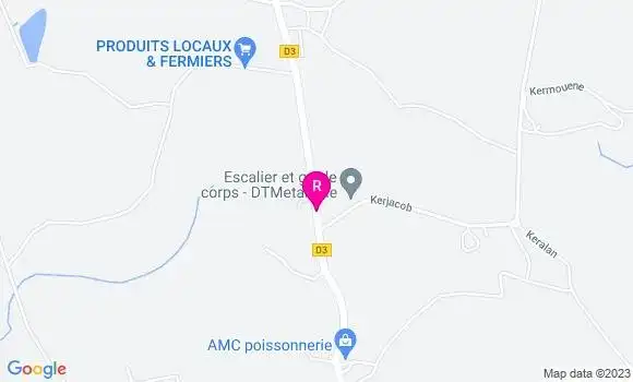 Localisation Restaurant  Le Ty Val