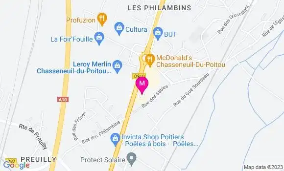 Localisation Restaurant  La Pataterie