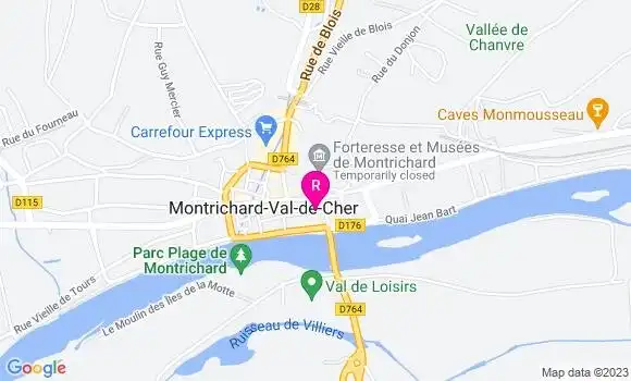 Localisation Restaurant  Les Tuffeaux