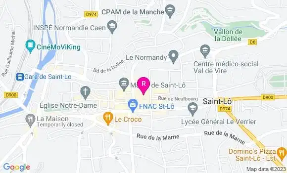 Localisation Restaurant  Café de Saint Lô