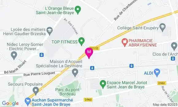 Localisation Pizzeria du Pont Bordeau