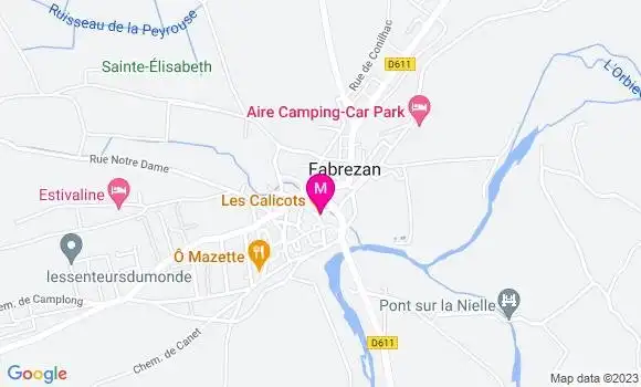 Localisation Restaurant  Les Calicots