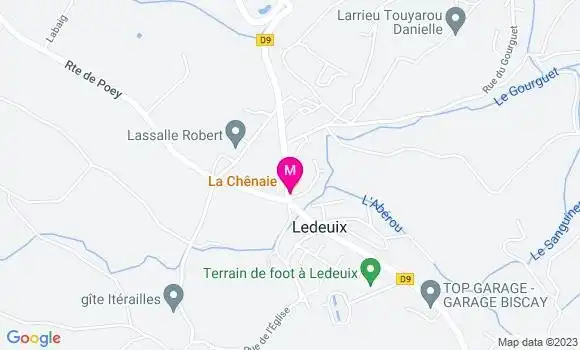 Localisation Restaurant  La Chênaie