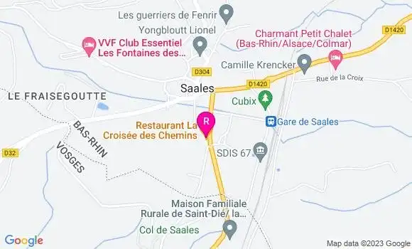 Localisation Restaurant  La Croisée des Chemins