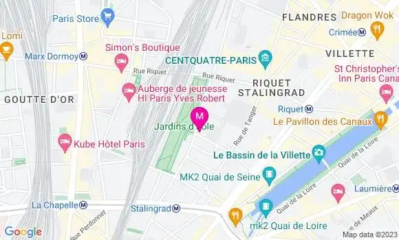 Localisation Brasserie O Parc