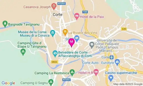 Localisation Pizzeria U San Teofalu